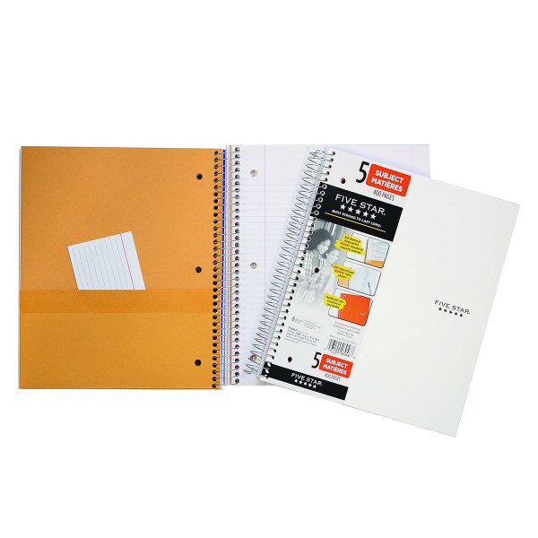 5 Subject Notebook | Five Star